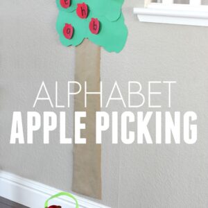 Post-It Fall Apple Picking Activity for Toddlers