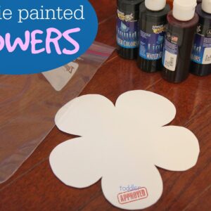 Spring Art: Baggie Painted Flowers