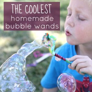 Homemade Bubble Wands for Kids