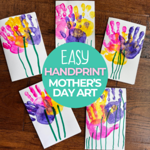 handprint art kids can make for mother's day