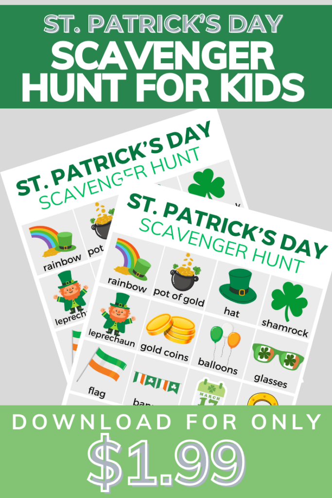 Printable St. Patrick's Day Scavenger Hunt