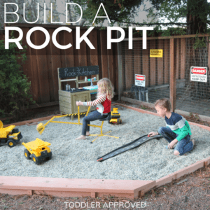 build a rock pit in your backyard