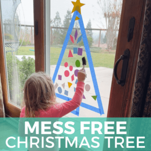 TAPE CHRISTMAS TREE WITH FOAM SHAPES