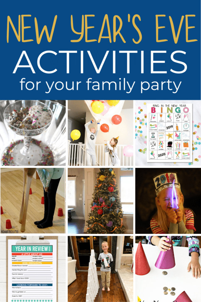 Family party activities for New Year's eve