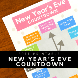 Printable New Year’s Eve Countdown