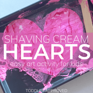 shaving cream marble hearts