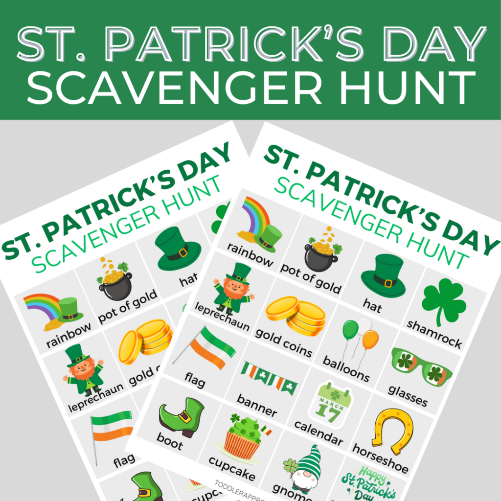 Printable St. Patrick's Day Scavenger Hunt